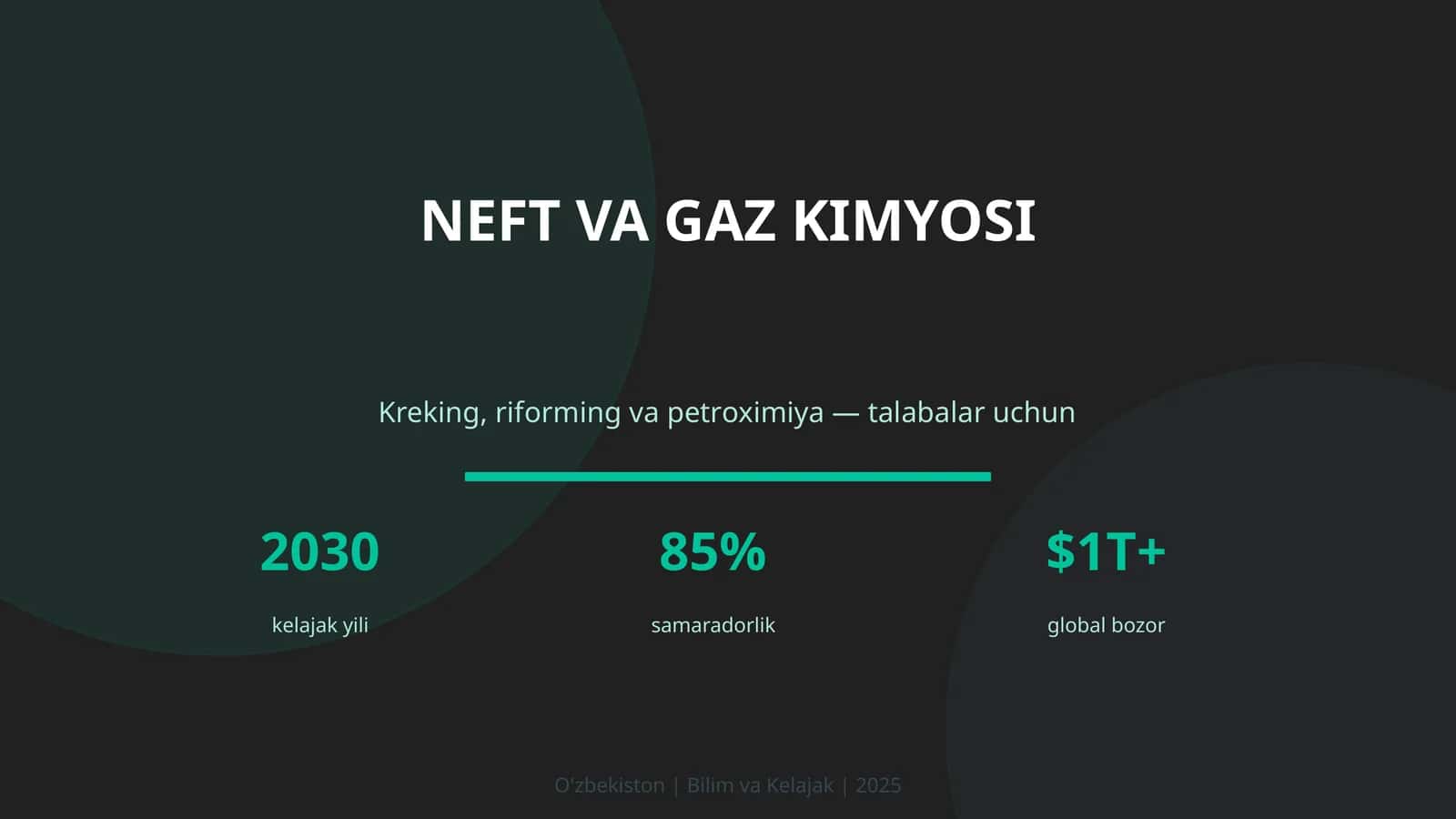 NEFT VA GAZ KIMYOSI 1