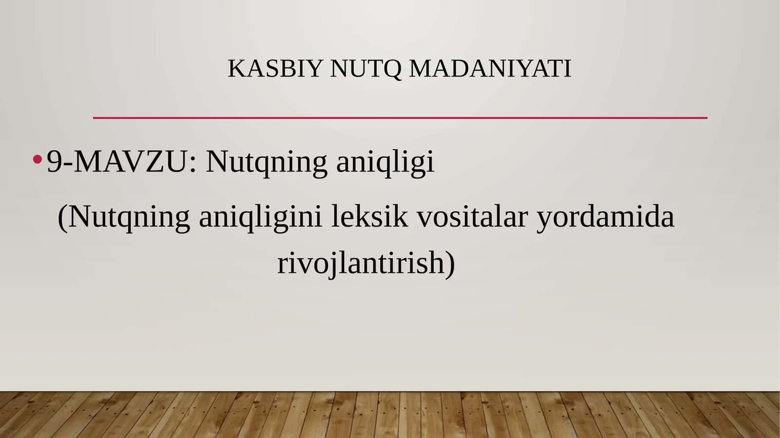 Nutqning aniqligi 1