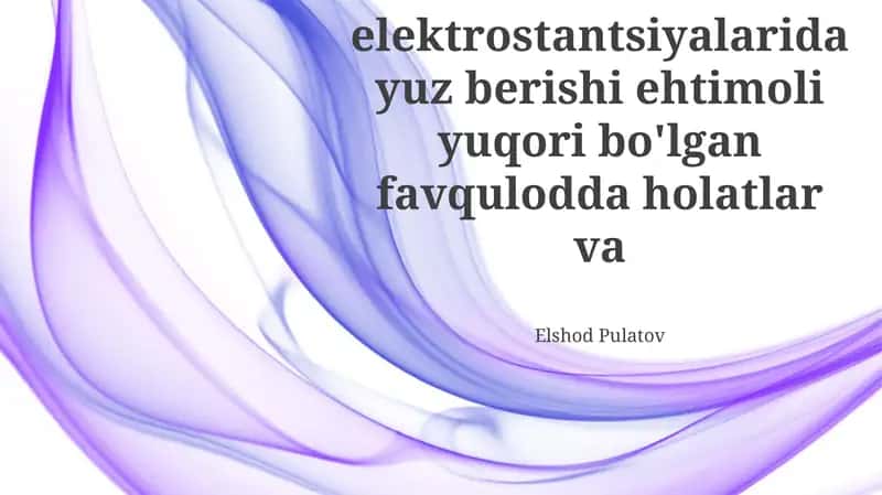 Reaktorning ishdan chiqishi 1