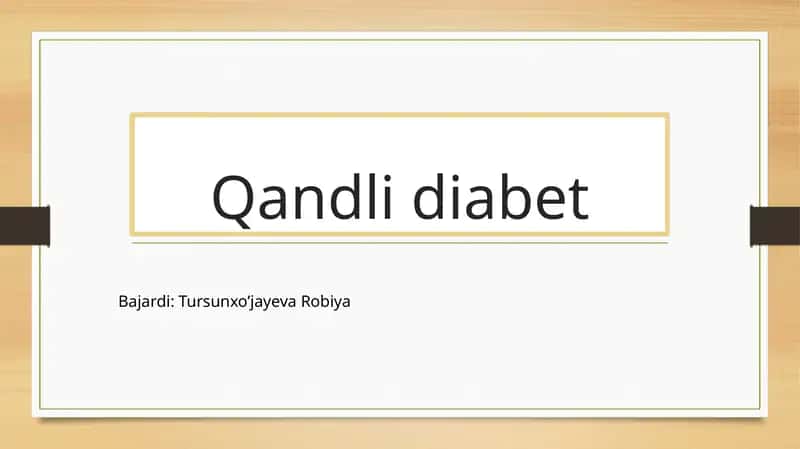 Qandlidiabet 1