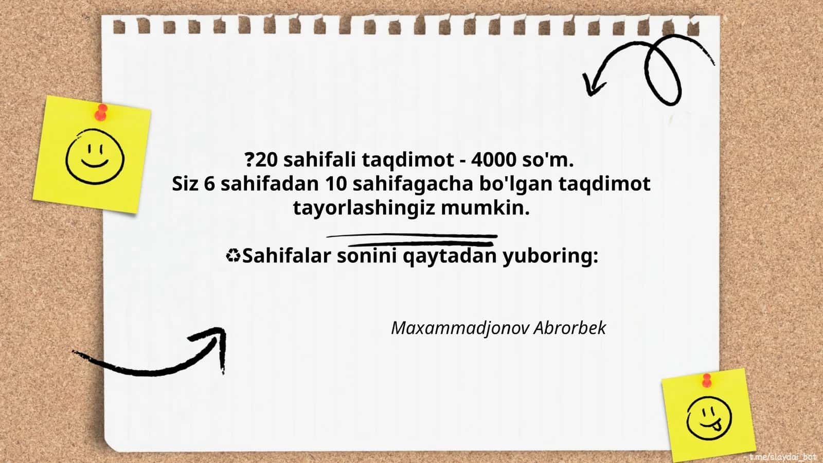 20 sahifali taqdimot 1