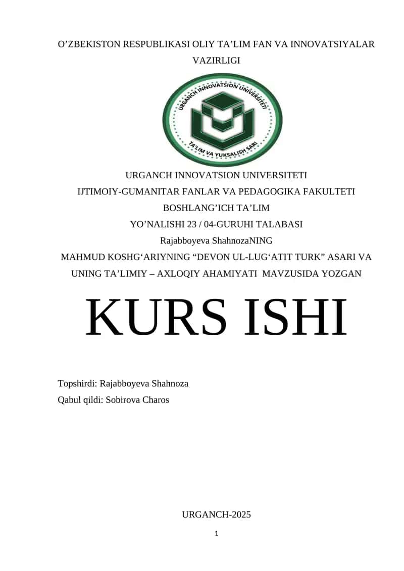 DEVON UL-LUG‘ATIT TURK 1
