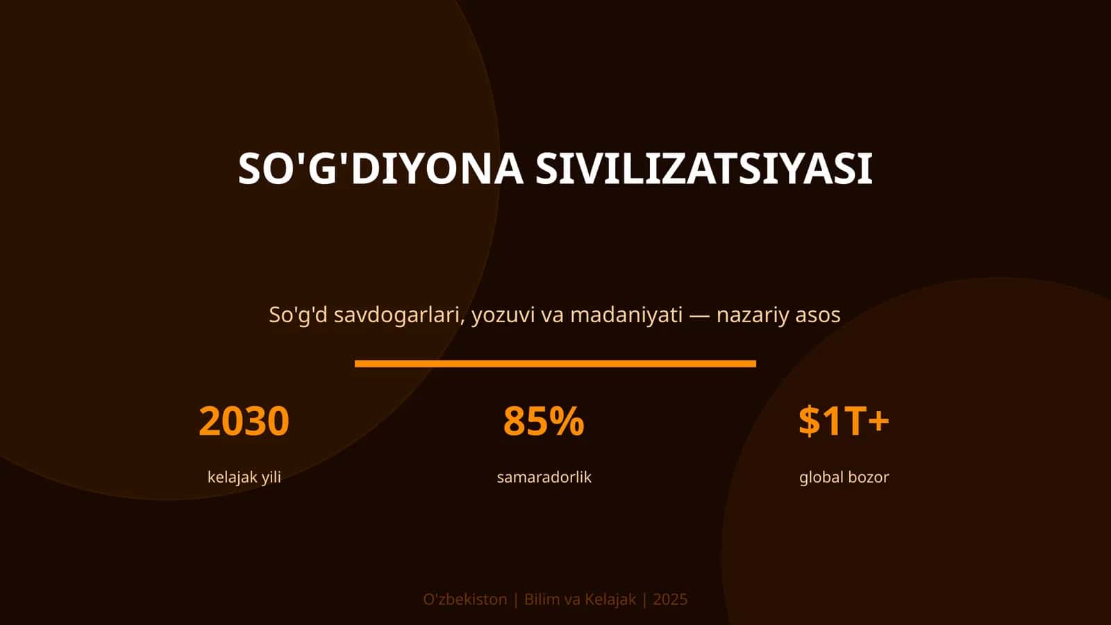 SO'G'DIYONA SIVILIZATSIYASI 1