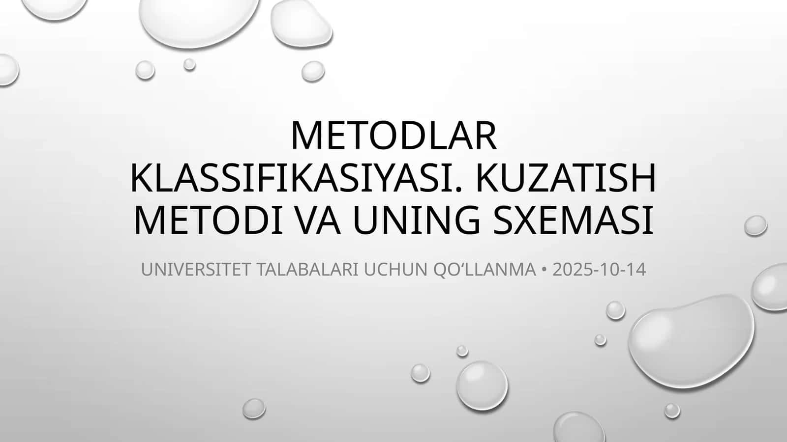 Psixologik tadqiqot metodlari klassifikasiyasi 1