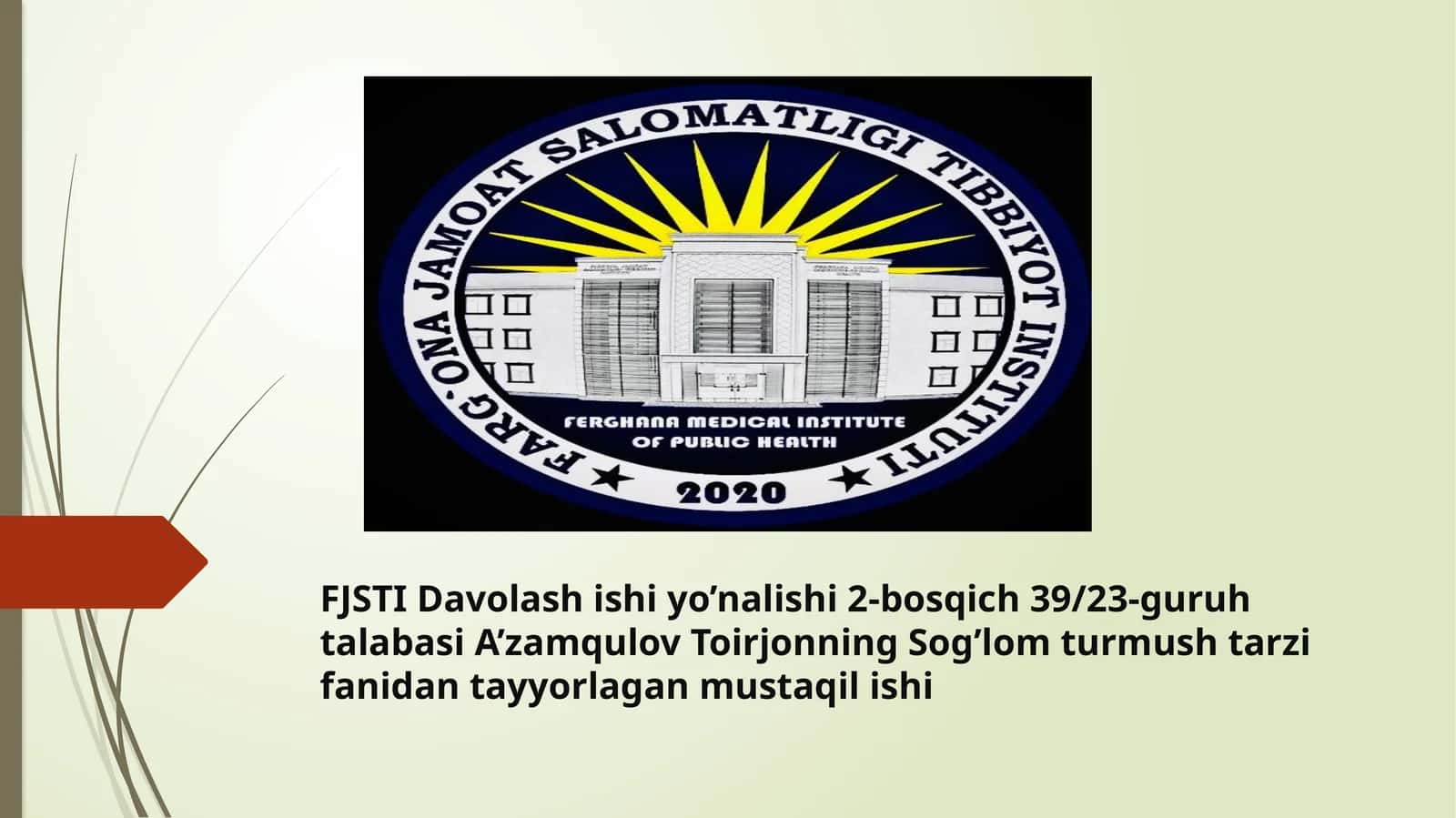 Gipodinamiya va uning asosiy sabablari 1
