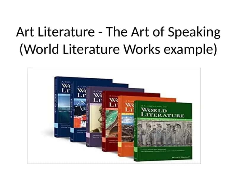 Art literature and soeking 1