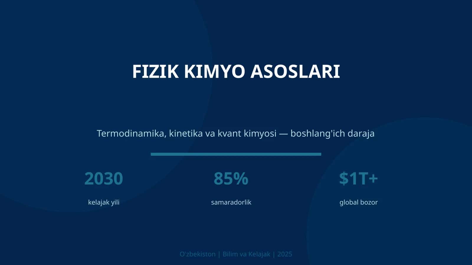 FIZIK KIMYO ASOSLARI 1