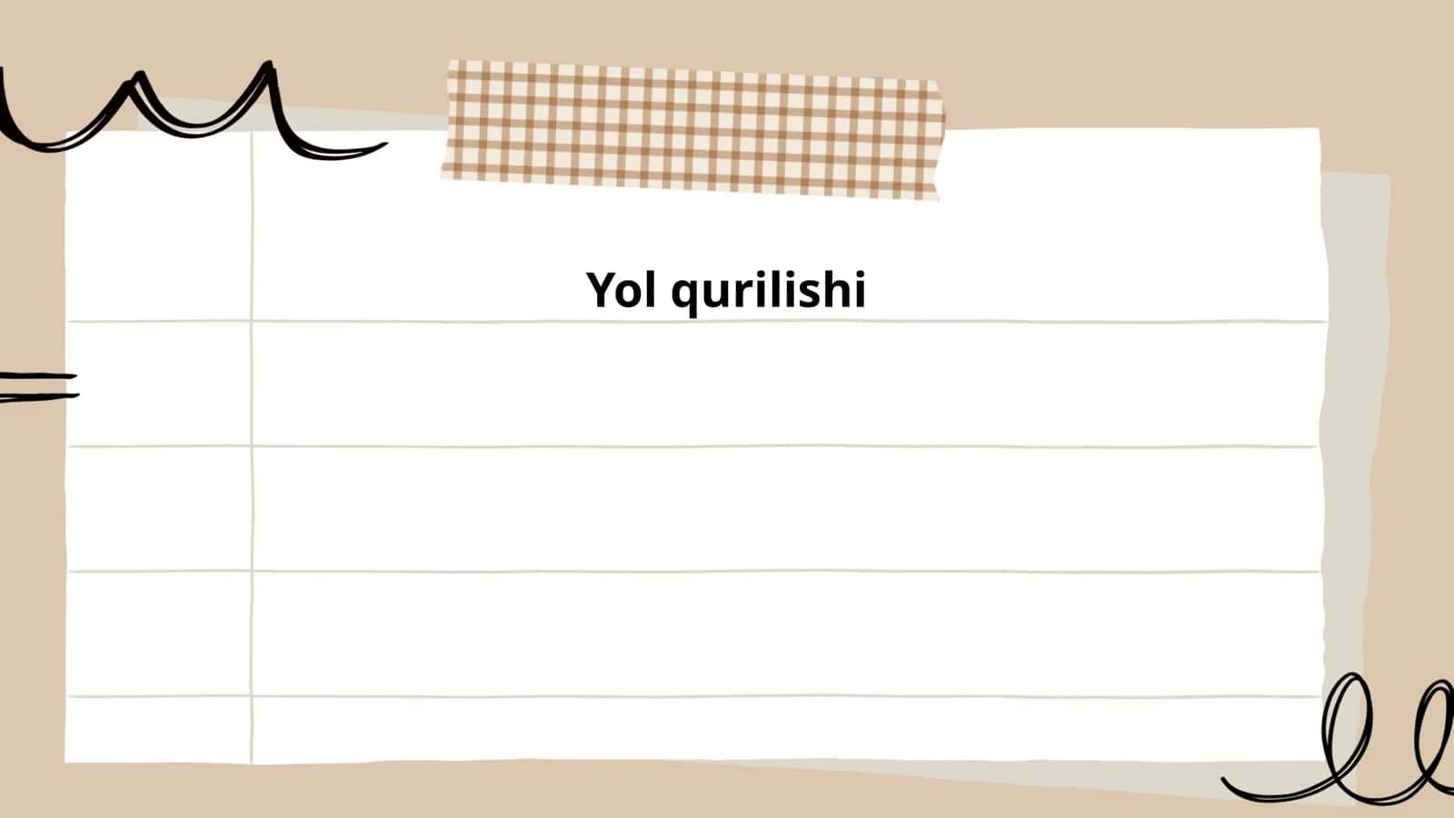 Yo'l qurilishi 1
