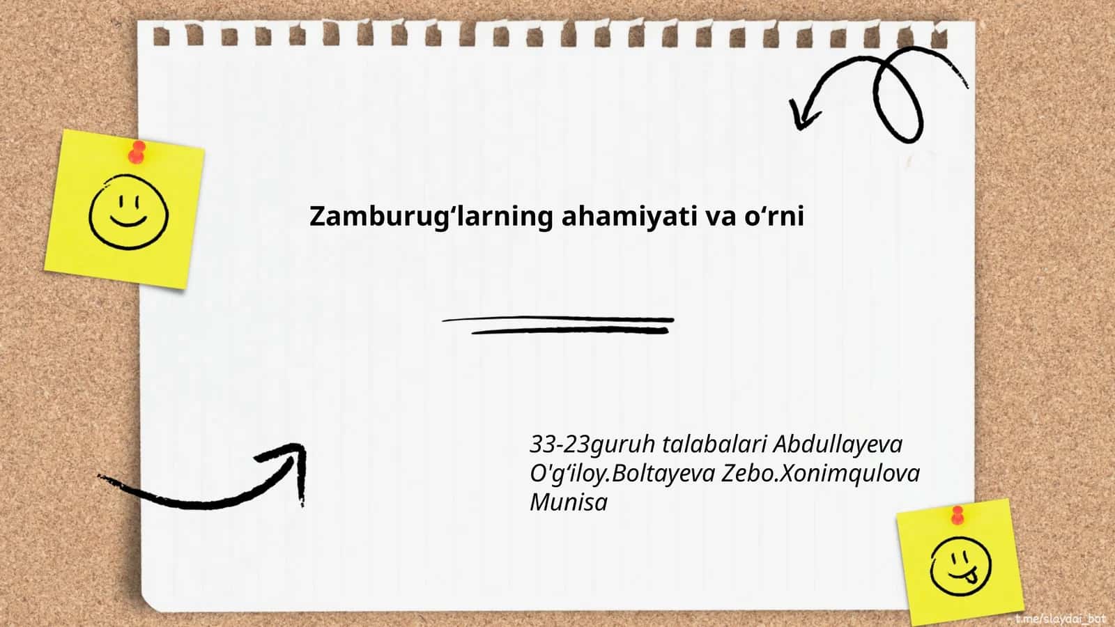 Zamburugʻlarning ahamiyati va oʻrni 1