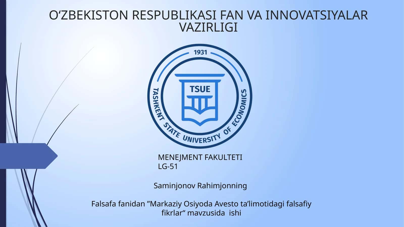 Markaziy Osiyoda Avesto ta’limotidagi falsafiy fikrlar 1