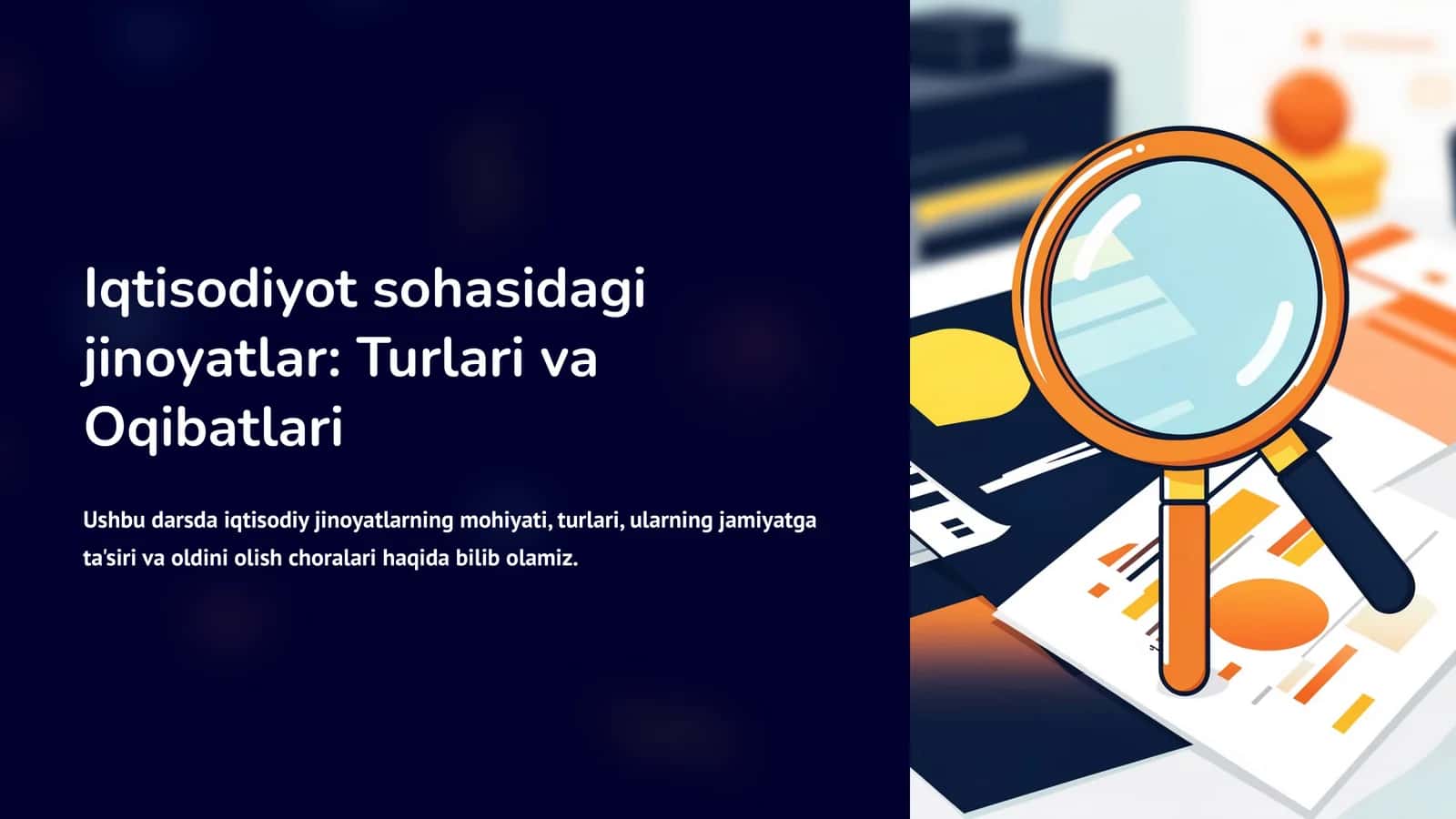 Iqtisodiyot sohasidagi jinoyatlar 1