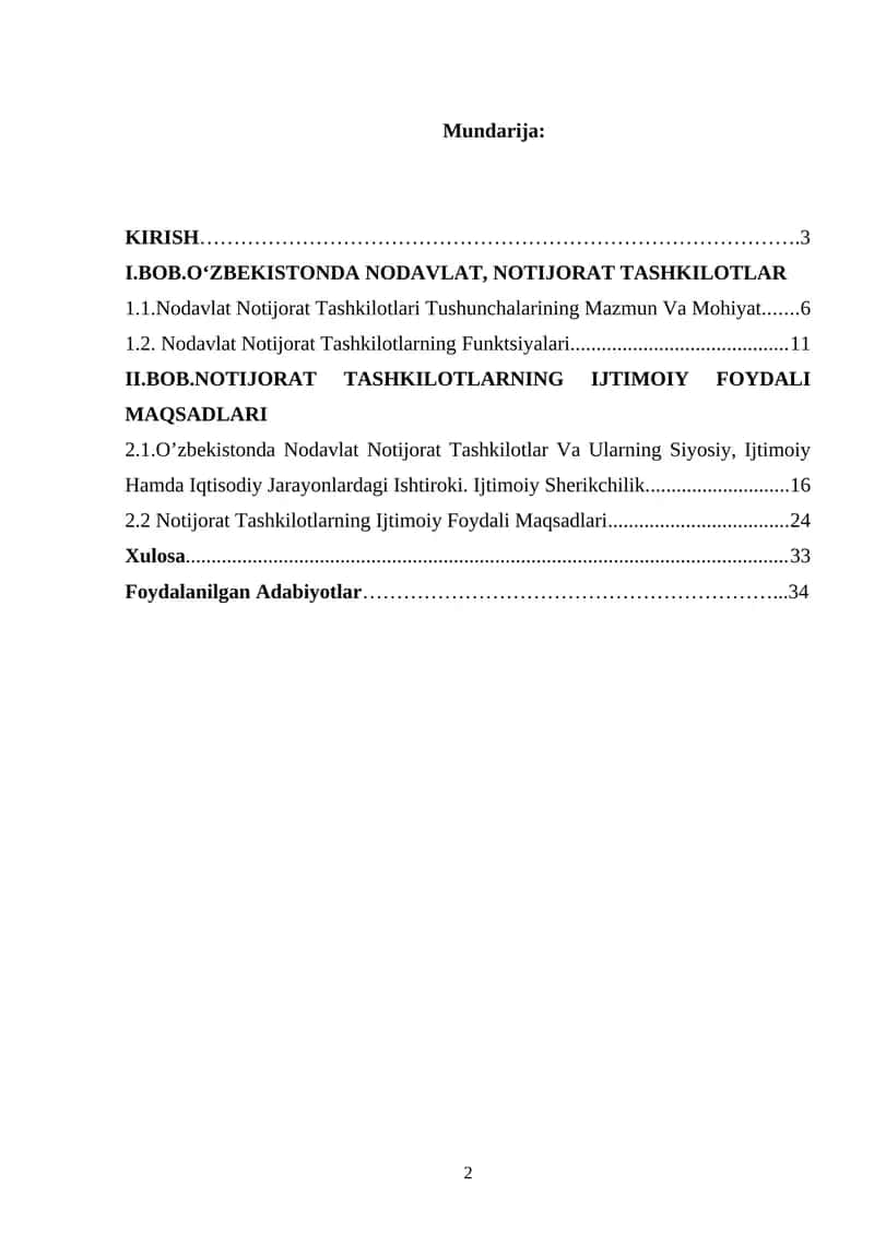 Nodavlat notijorat tashkilotlarining fuqarolik-huquqiy maqomi 1