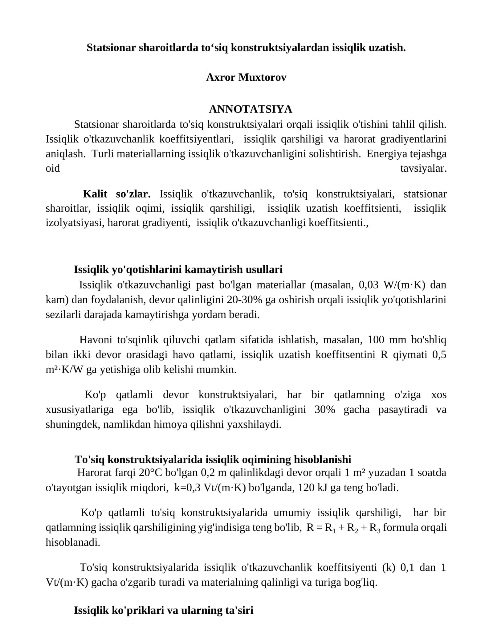 Issiqlik uzatish statsiyasi 1