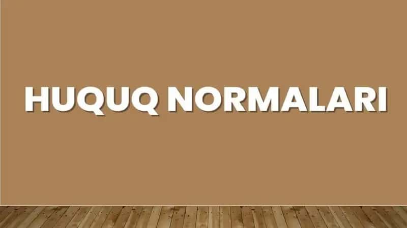 Huquq Normalari 1