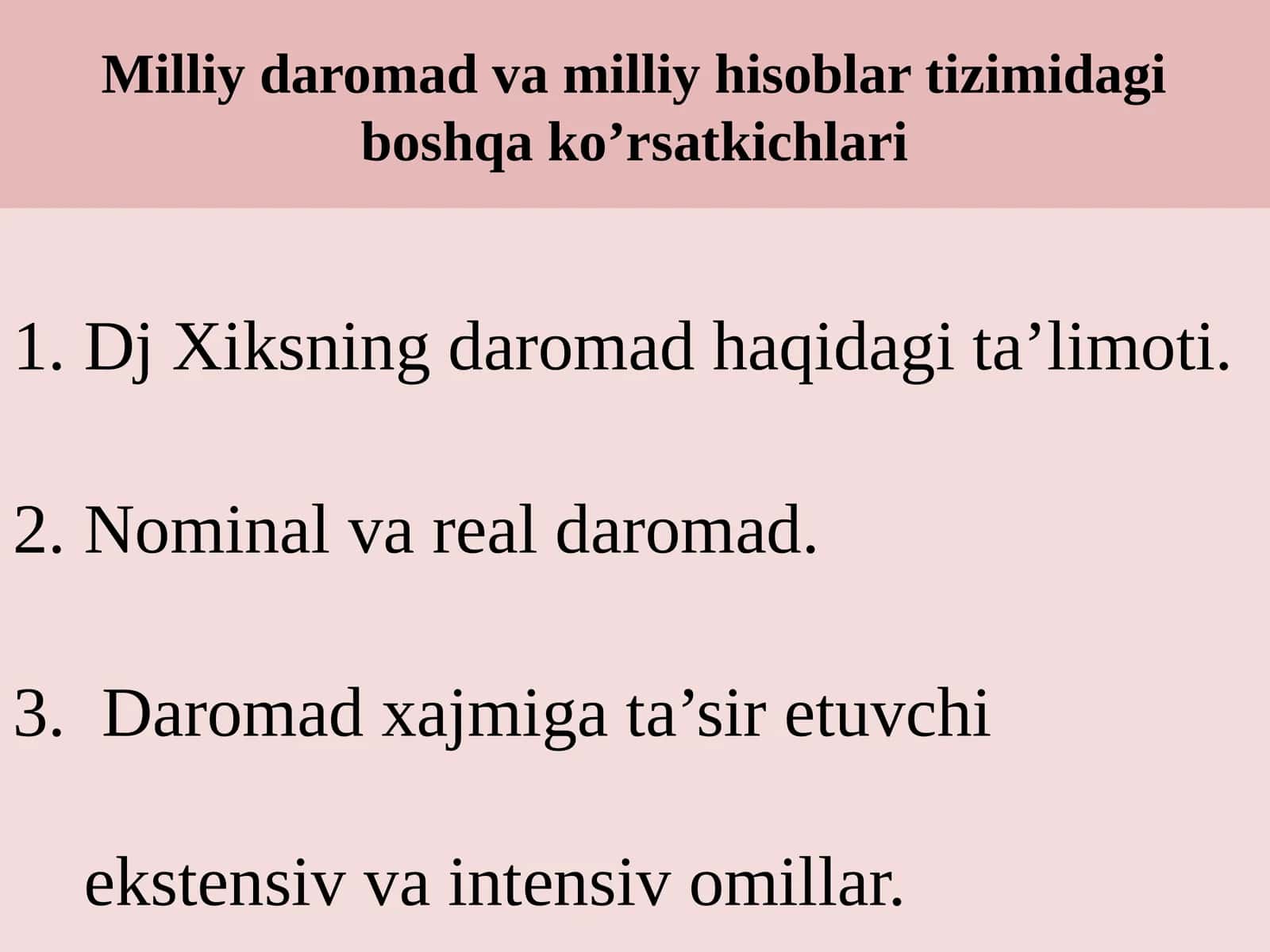 Daromadlar bilan bo‘shiqlik 1