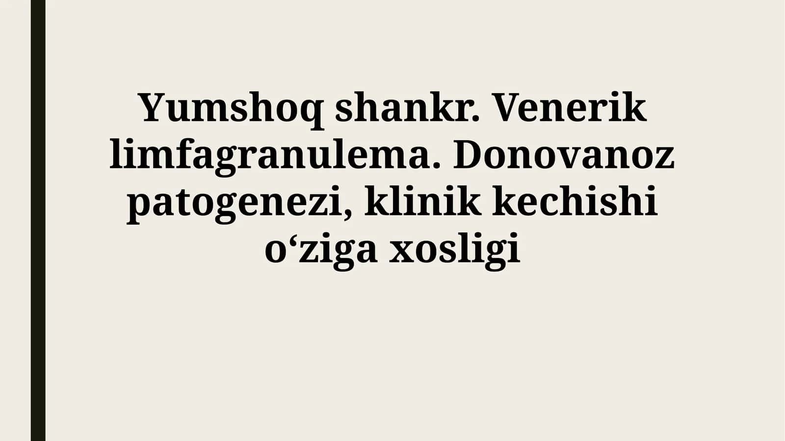 Yumshoq shankr va Limfogranulema venerum: Patogenez va Klinik Kechish 1