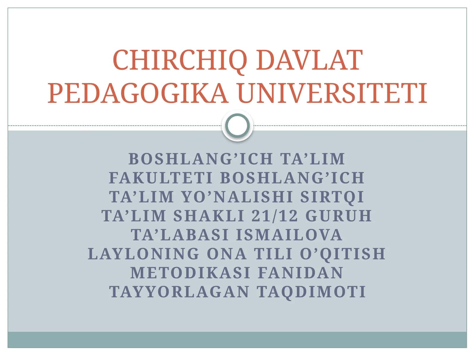 SAVOD O’RGATISH DAVRIDA GAP USTIDA ISHLASH 1