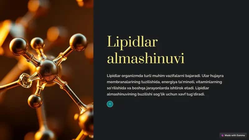 Lipidlar almashinuvi 1