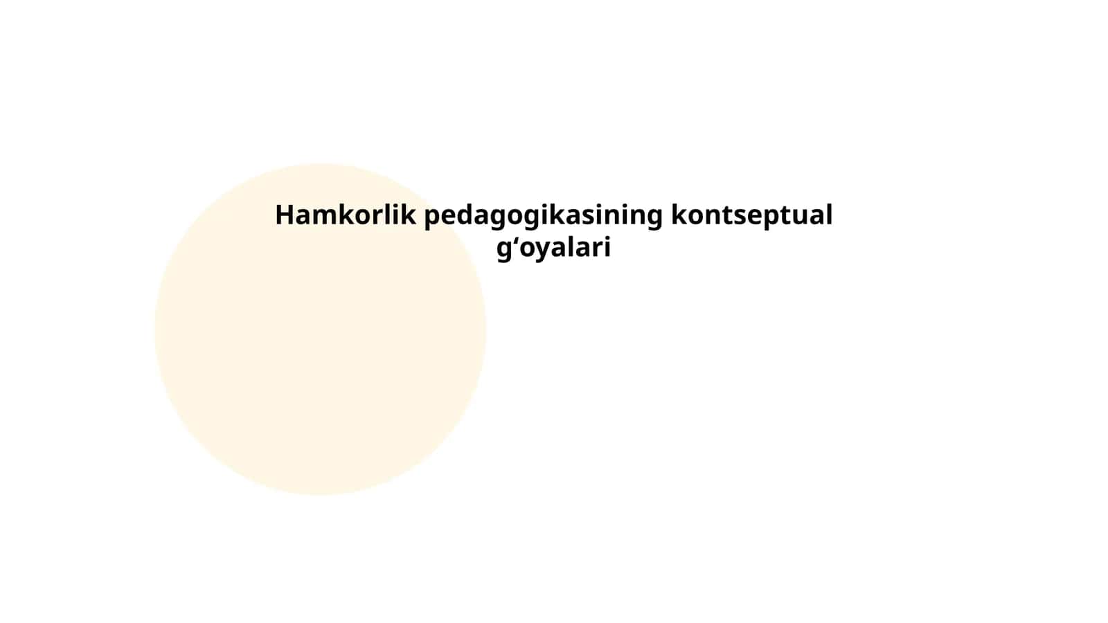 Hamkorlik pedagogikasining kontseptual gʻoyalari 1