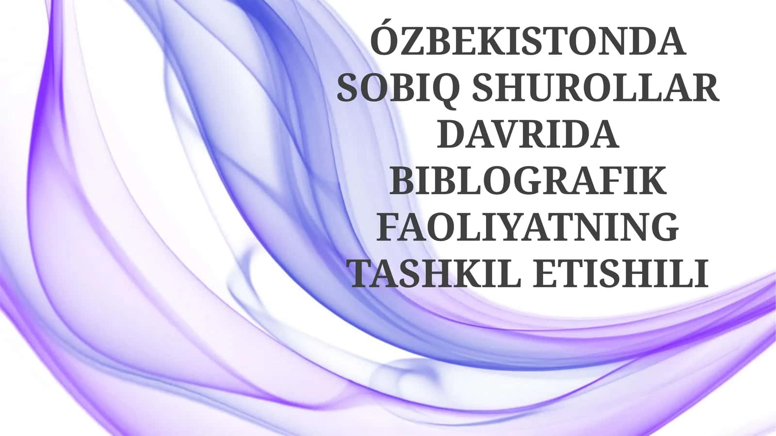 Sovet Davri Bibliografik Amaliyoti 1