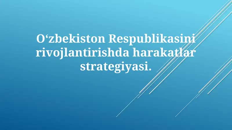 Taraqqiyot strategiyasi 1