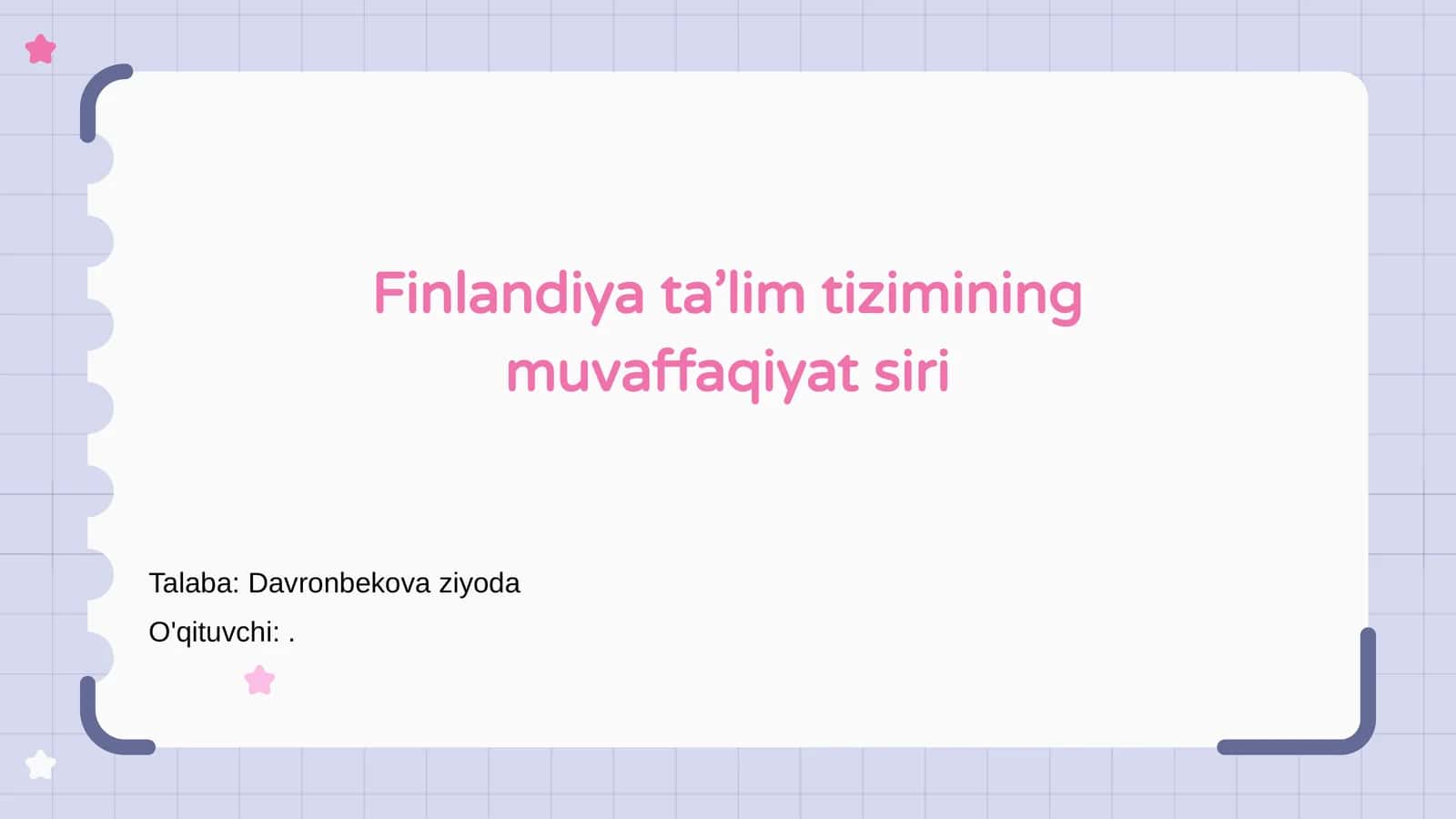 Finlandiya ta’lim tizimining muvaffaqiyat siri 1