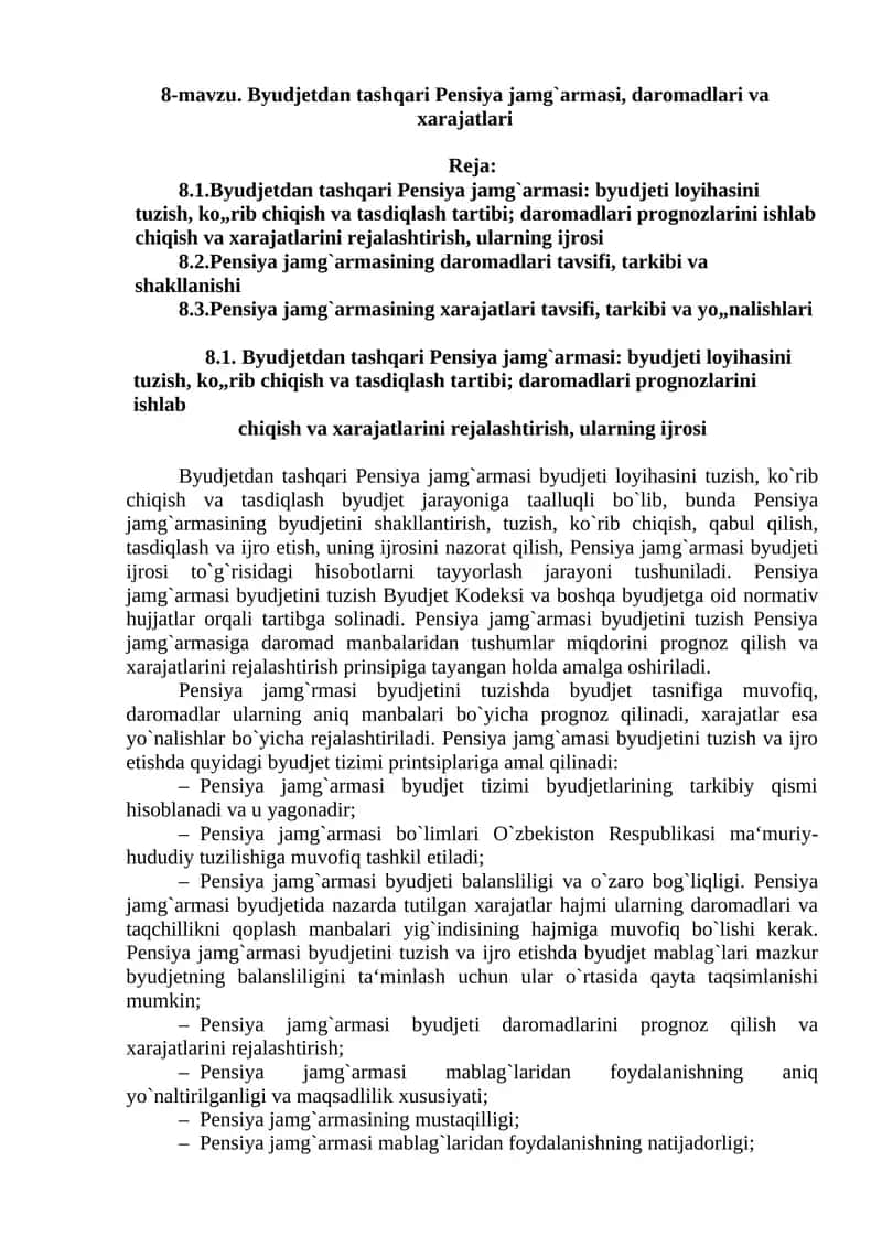 Byudjetdan tashqari Pensiya jamg'armasi 1