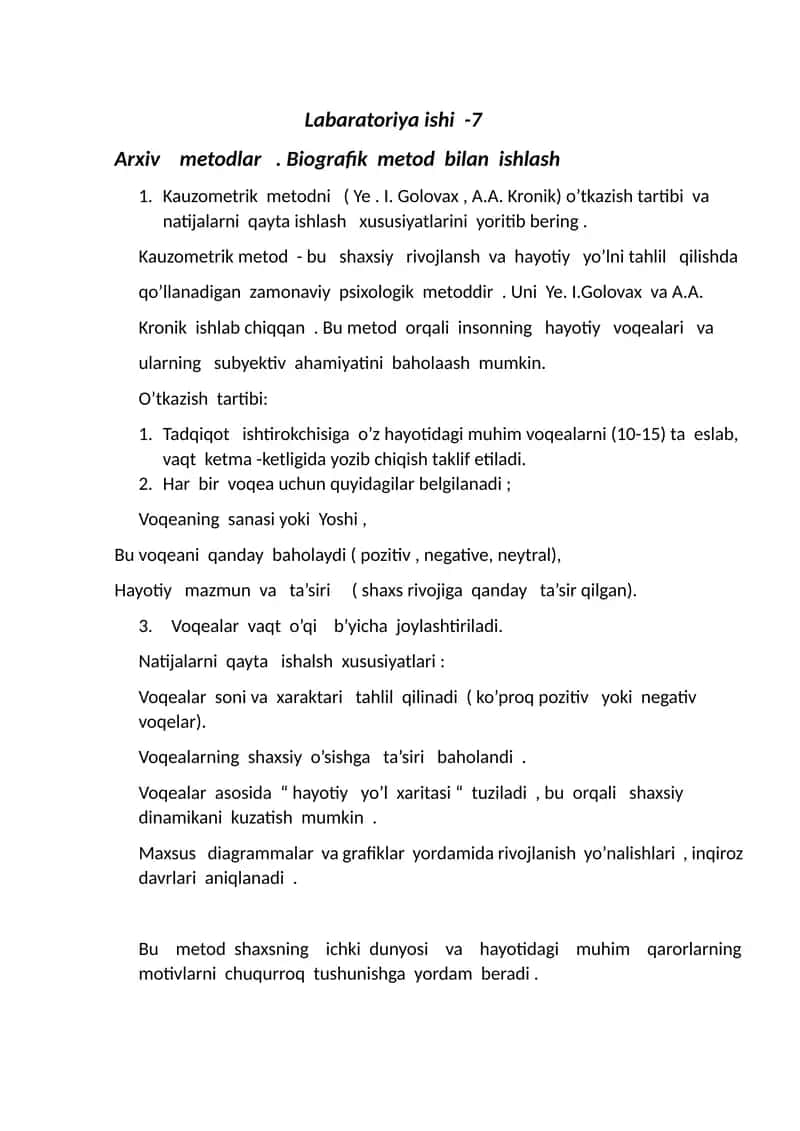 Biografik  metod  bilan  ishlash 1