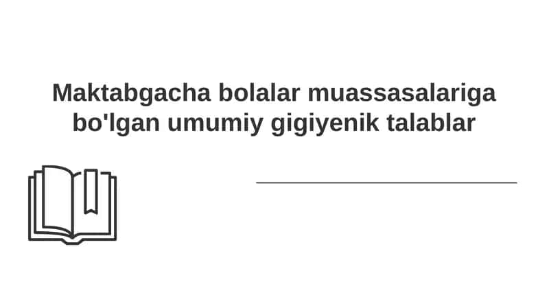 Bolalar gigiyenasi 1