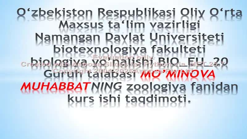 Amfibiyalarning qon aylanish, nafas olish, va ovqat hazm qilish tizimlari 1