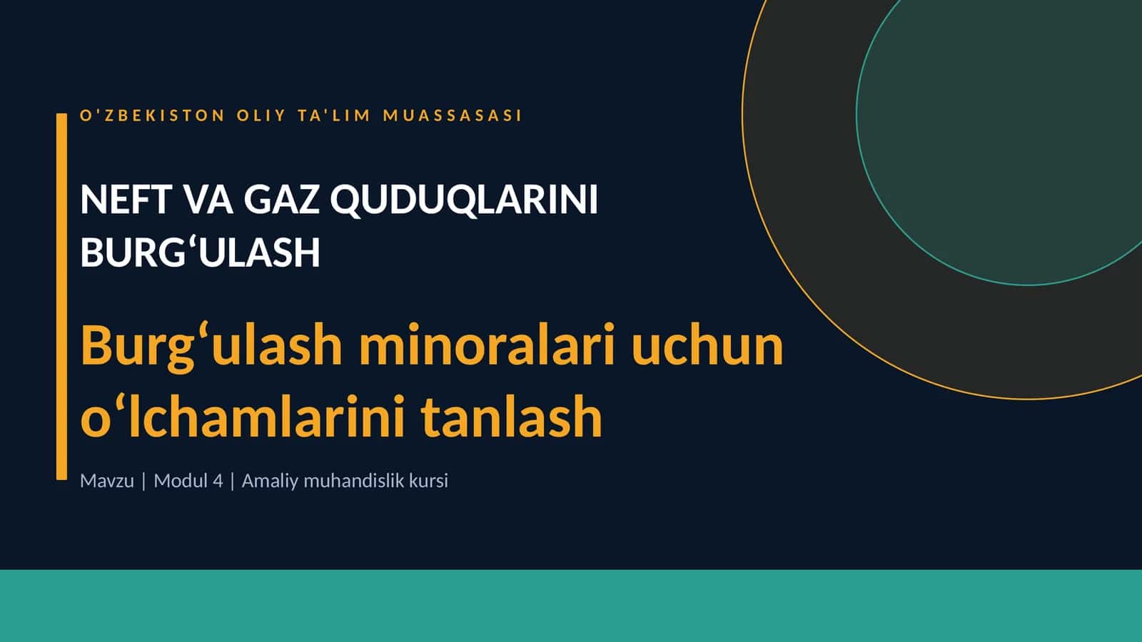 Burgʻulash minoralari – To‘liq dars taqdimoti 2026 1