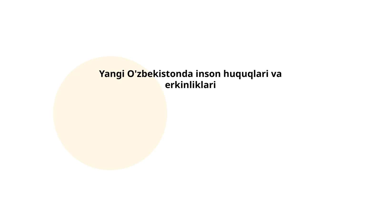 Yangi O'zbekistonda inson huquqlari va erkinliklari 1