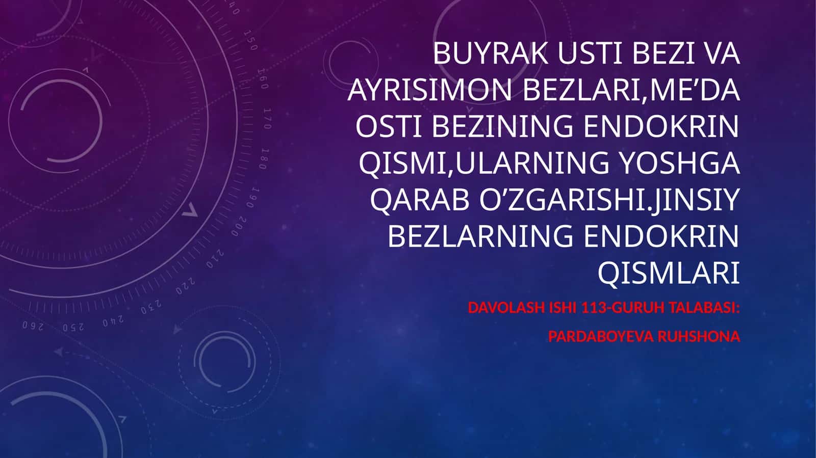 Buyrak ustibezining endokrin qismi 1