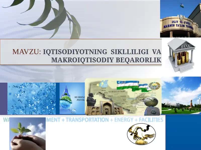 IqtisodiYotning  siklliligi  va makroiqtisodiy beqarorlik 1