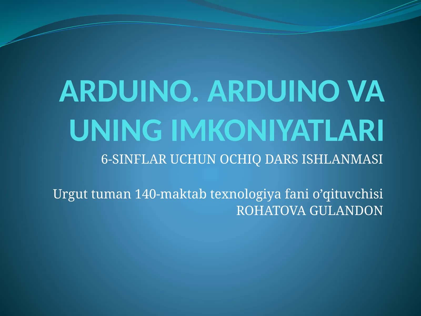 ARDUINO.ARDUINOVA UNING IMKONIYATLARI 1