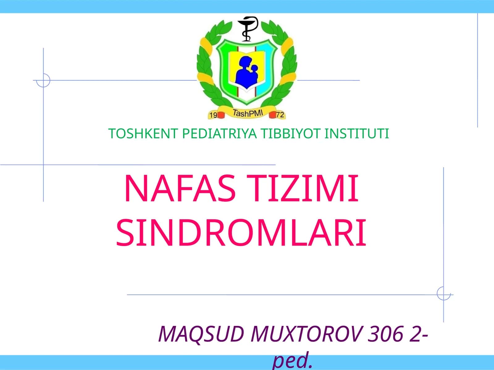 Nafas tizimi sindromlari 1
