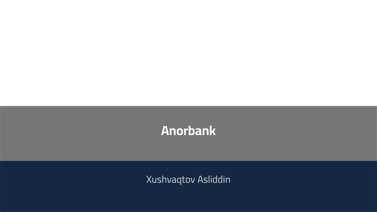 Anorbank 1