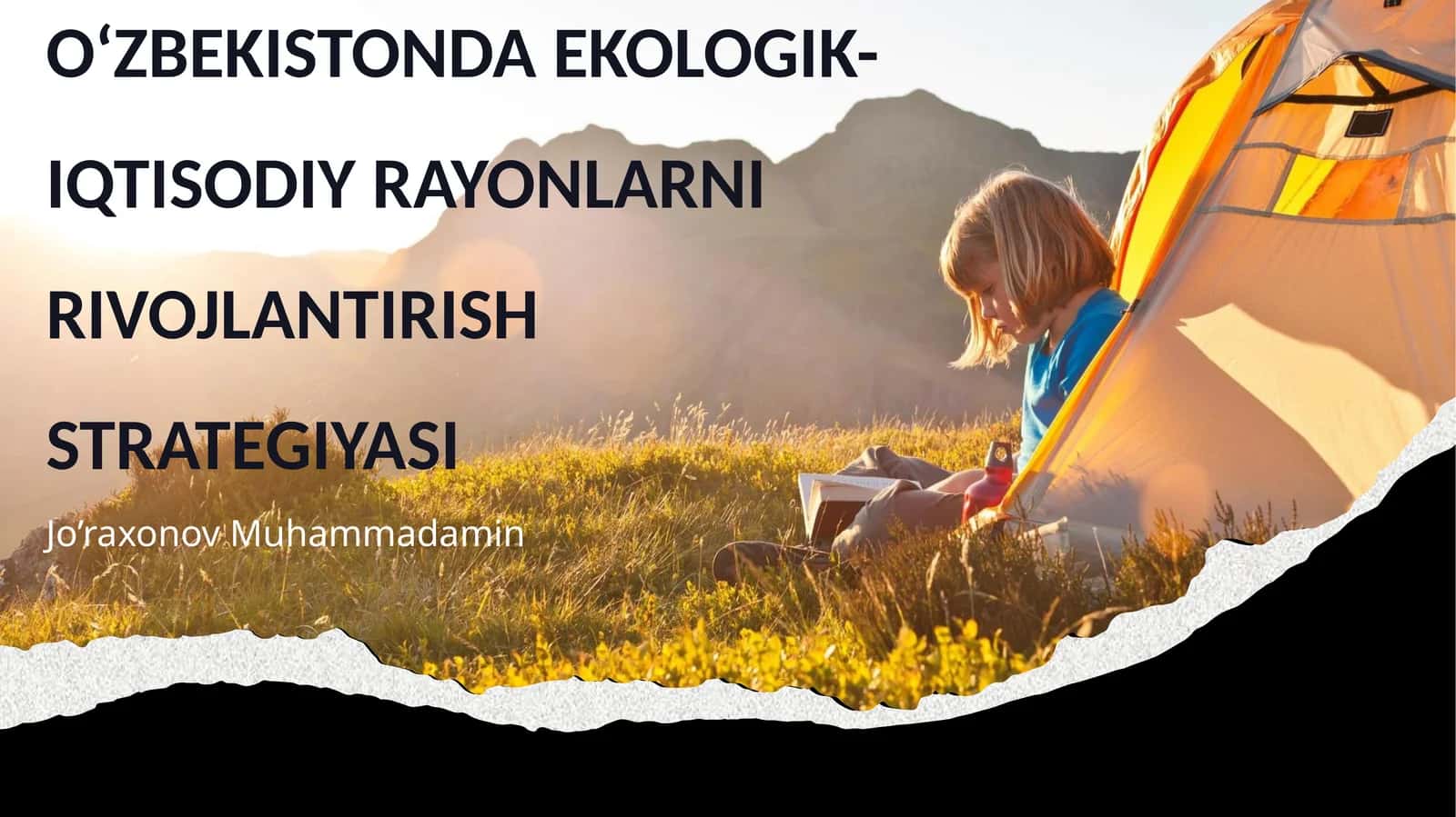 O‘ZBEKISTONDA EKOLOGIK-IQTISODIY RAYONLARNI RIVOJLANTIRISH STRATEGIYASI 1