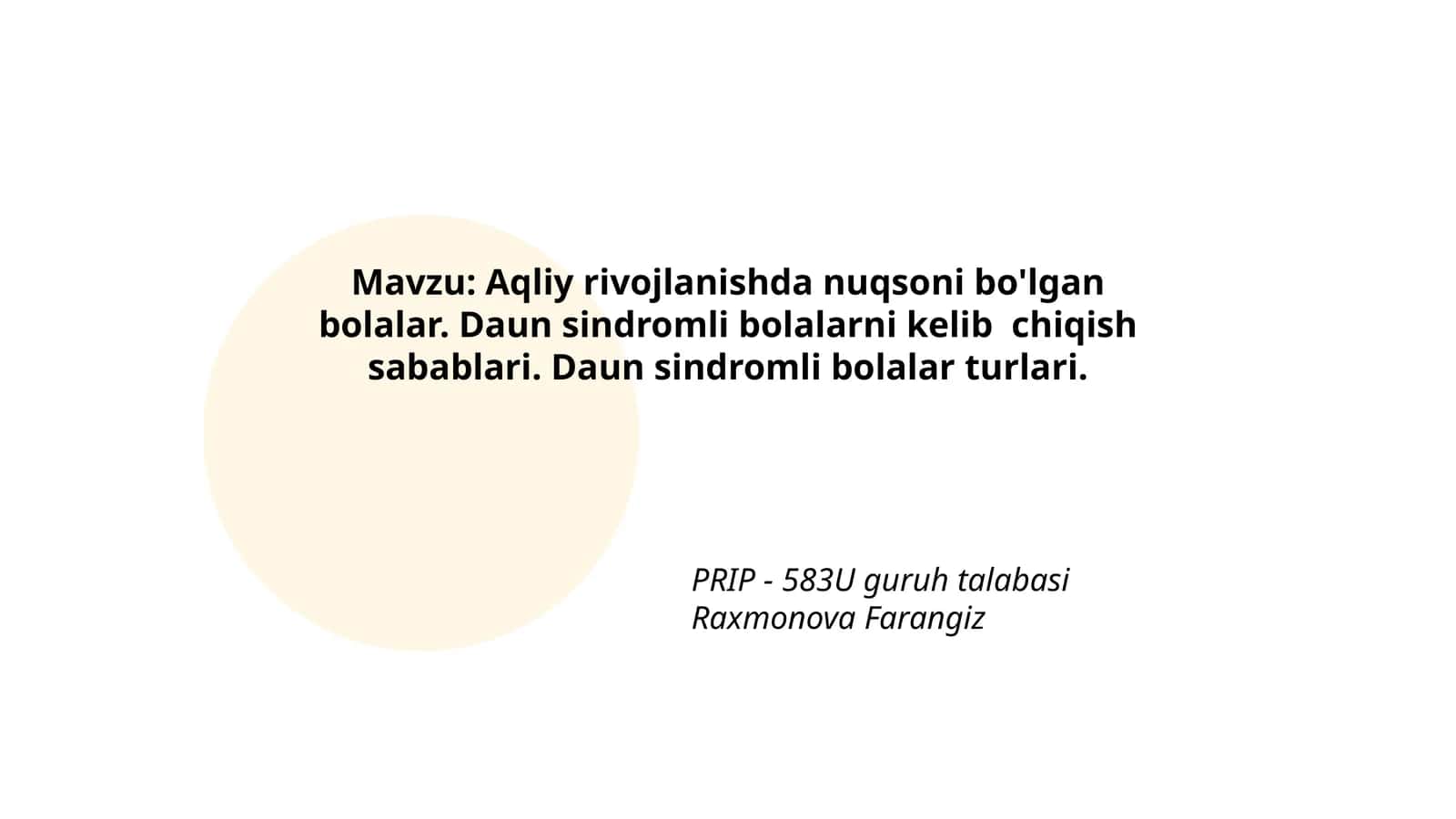 Daun sindromli bolalar 1
