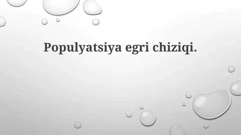 Aholi egri chizig'i 1