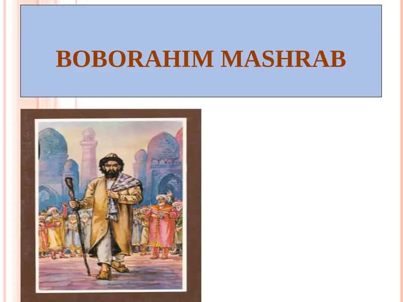 Mashrab hayoti va ijodi 1