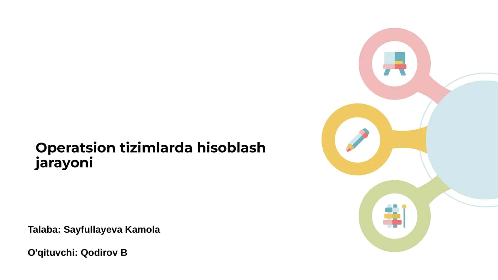 Operatsion tizimlarda hisoblash jarayoni 1
