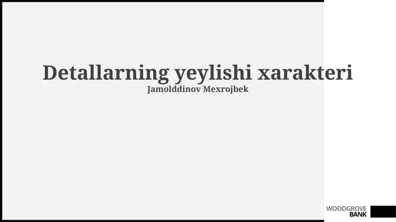 Tafsilotlar va Muvaffaqiyat 1