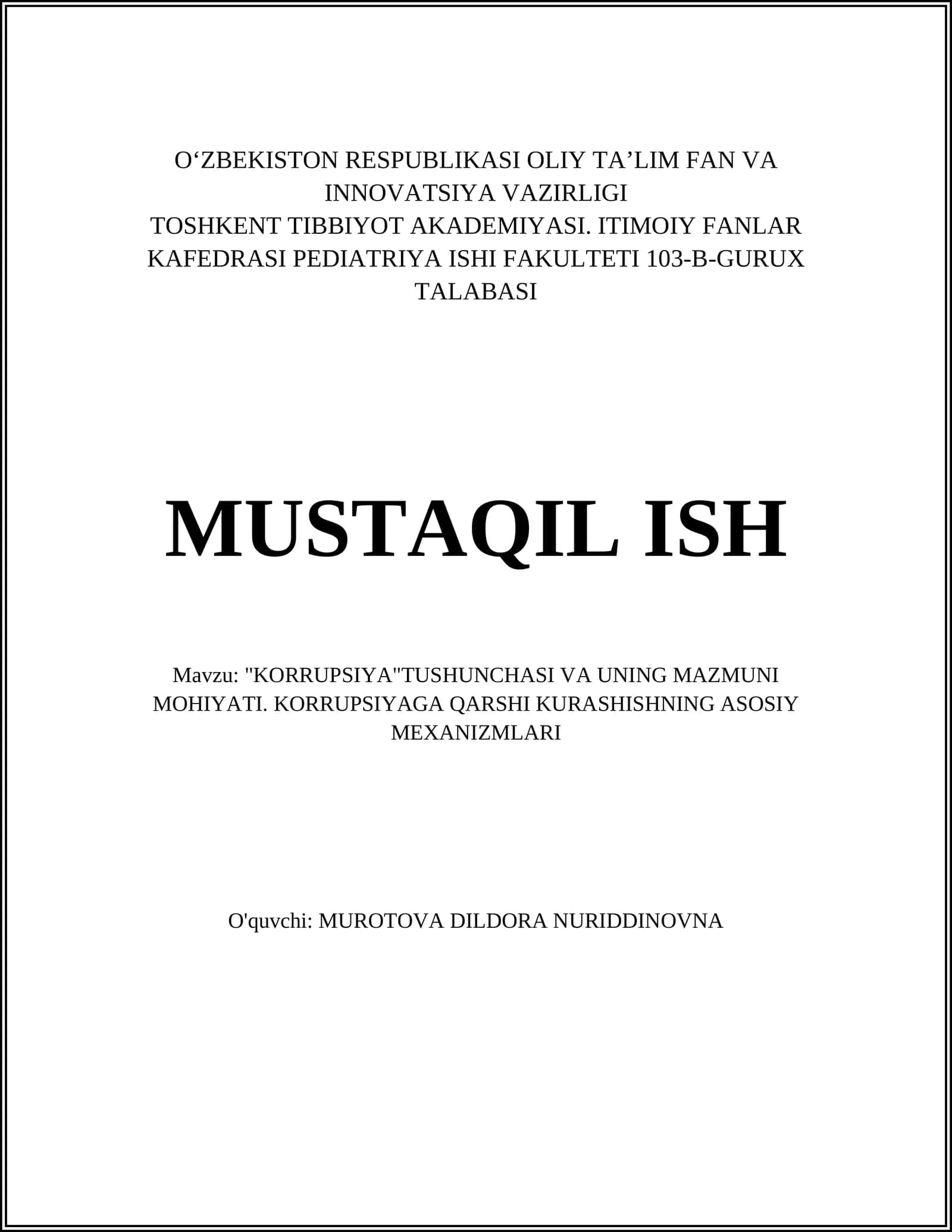 KORRUPSIYA TUSHUNCHASI VA UNING MAZMUNI MOHIYATI 1