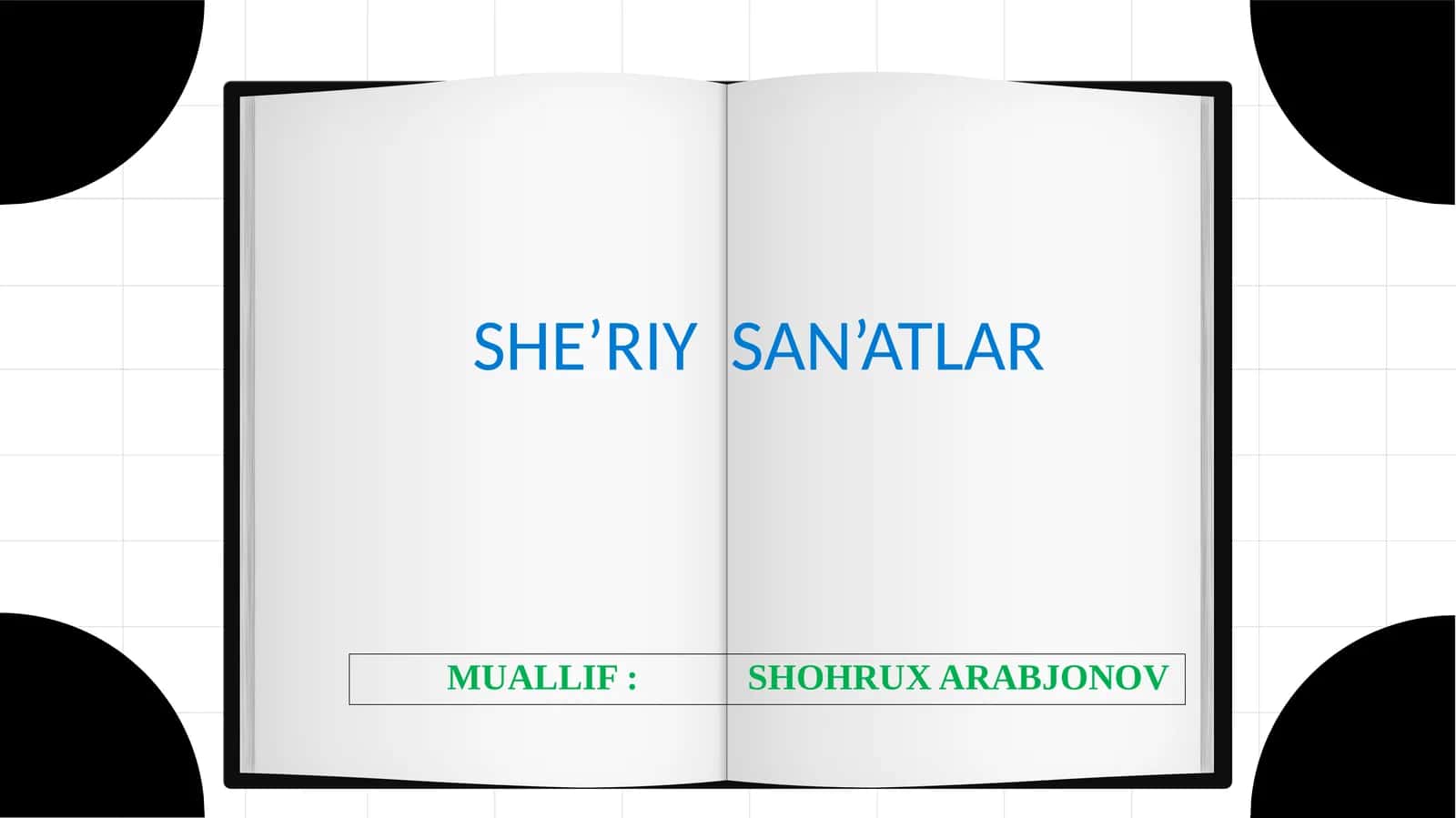 SHE’RIY SAN’ATLAR 1