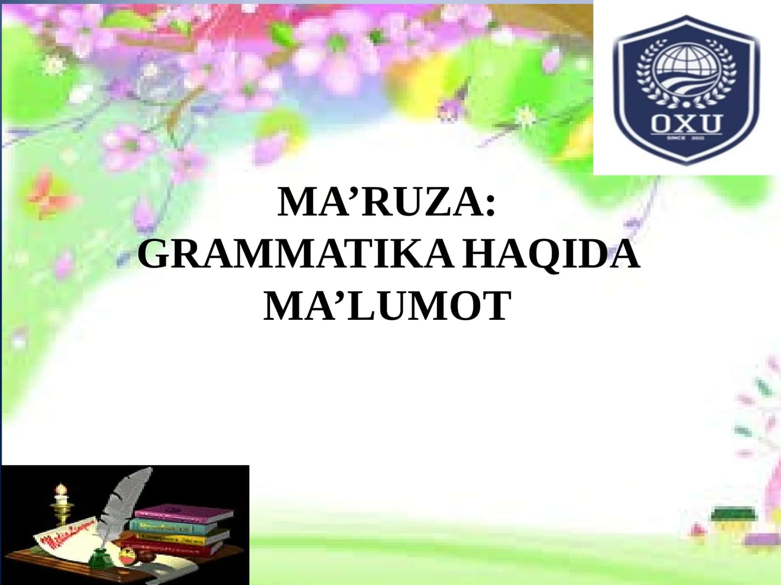 Grammatika va morfologiya 1
