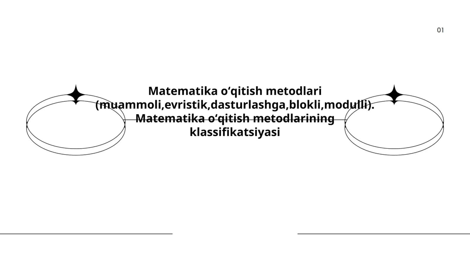 Matematika oʻqitish metodlari (muammoli,evristik,dasturlashga,blokli,modulli) 1
