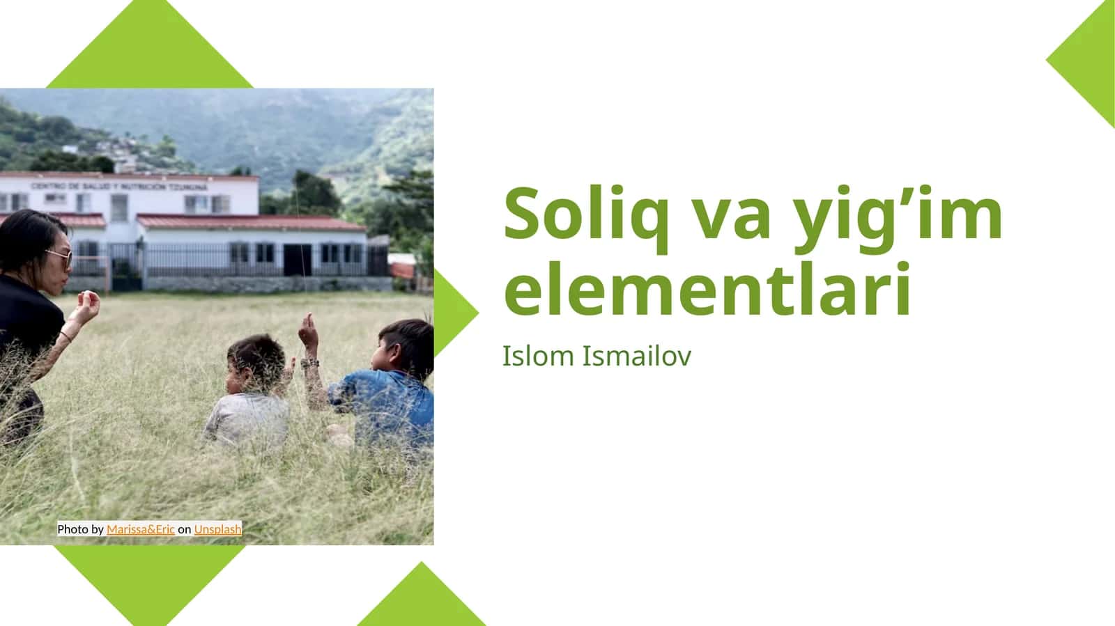 Soliq va yig’im elementlari 1