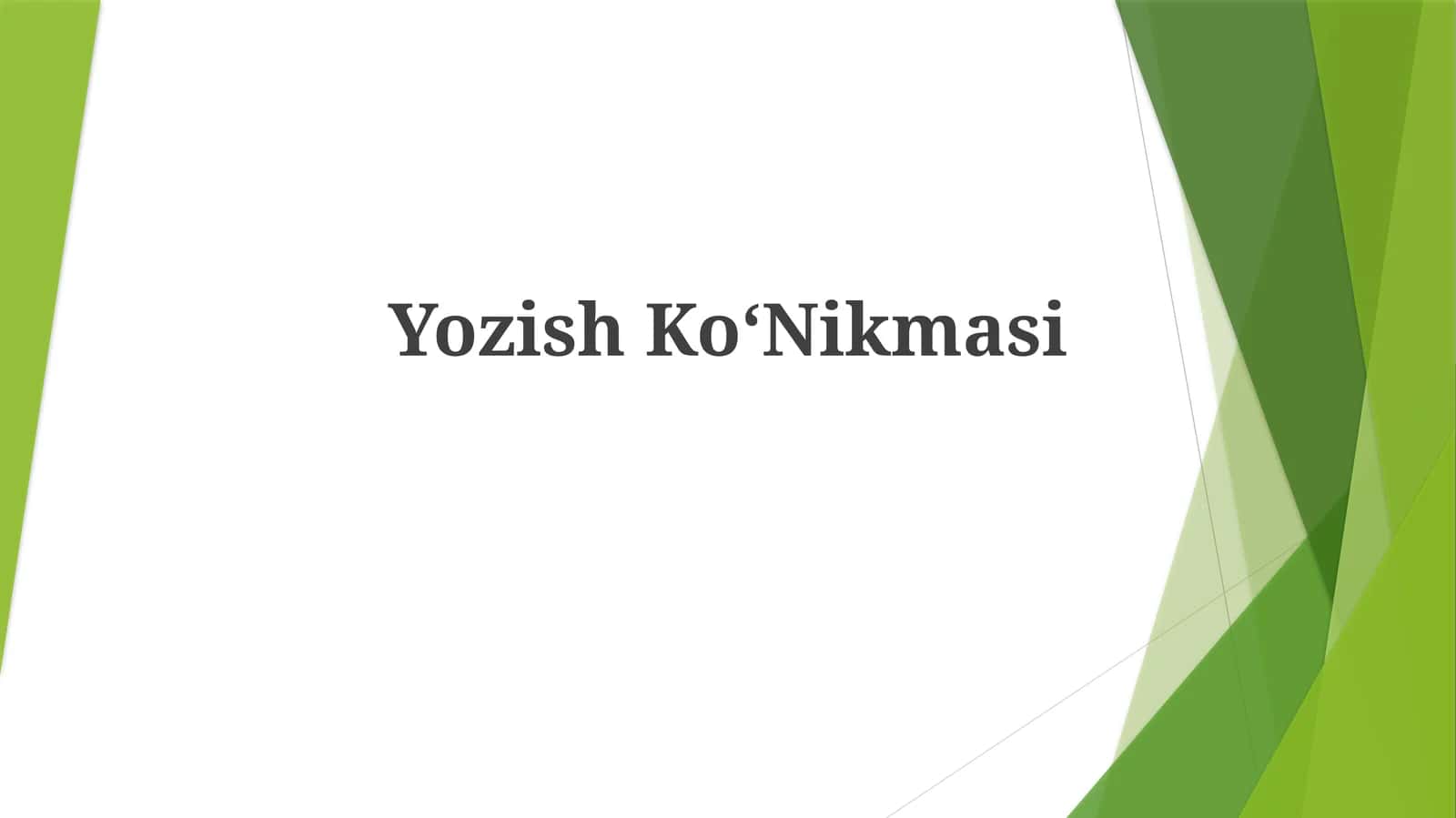 YozishKoʻNikmasi 1