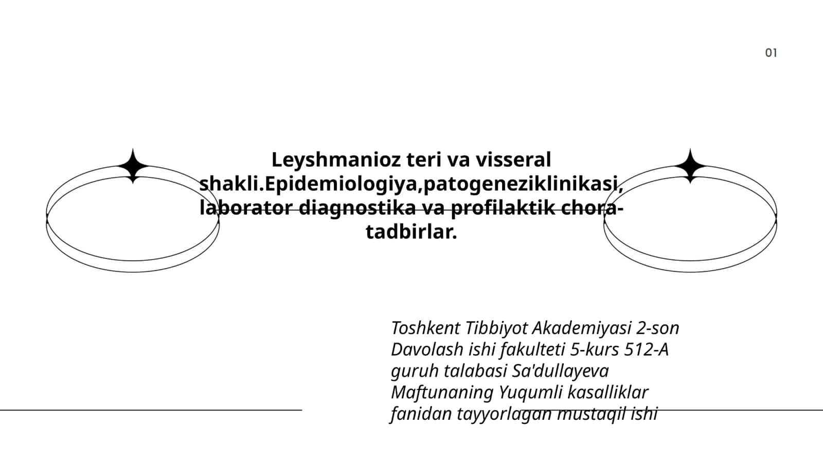 Yuqumli kasalliklar fanidan tayyorlagan mustaqil ish 1
